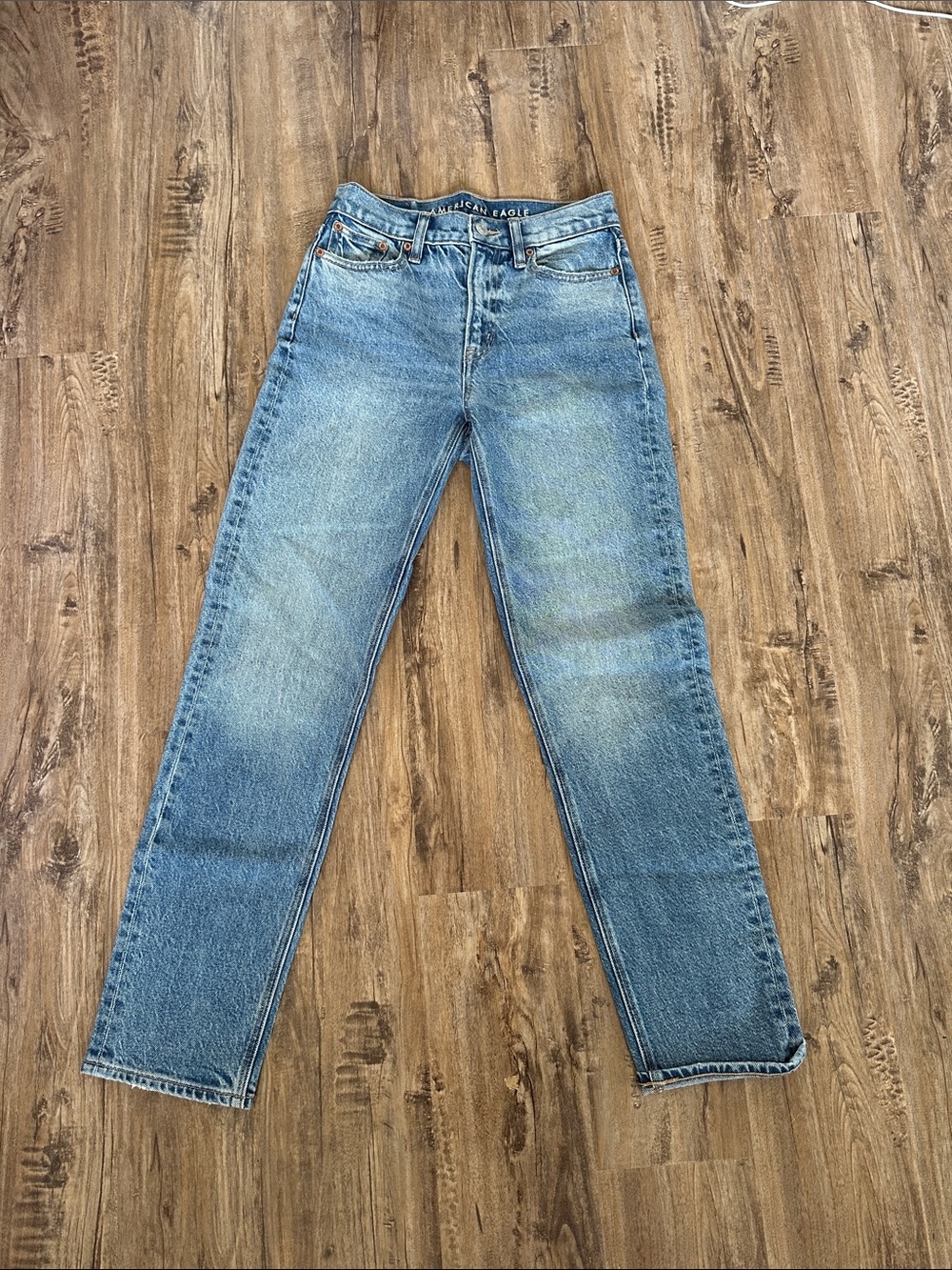 American Eagle Outfitters Kids-girls Light Blue Straight Jeans